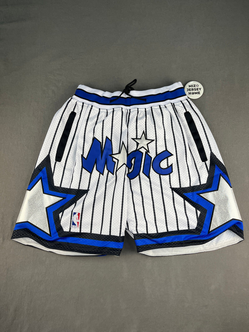 Orlando Magic White Shorts Full Embroidery