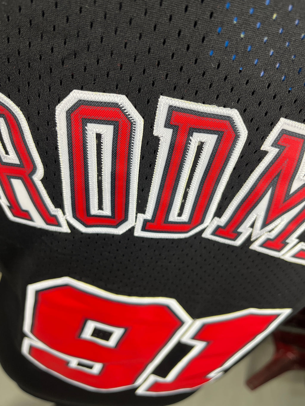Rodman 91 Black NBA Jersey