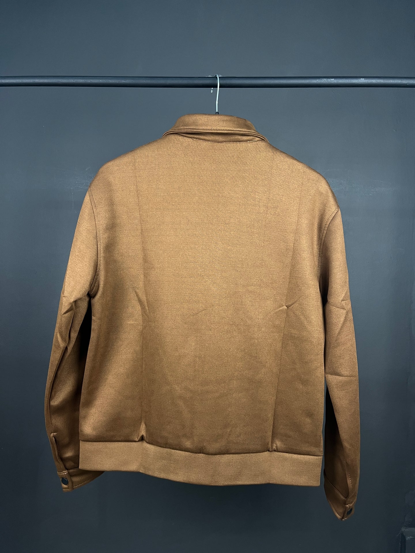 Men's Soft Brown Zip up Sweater