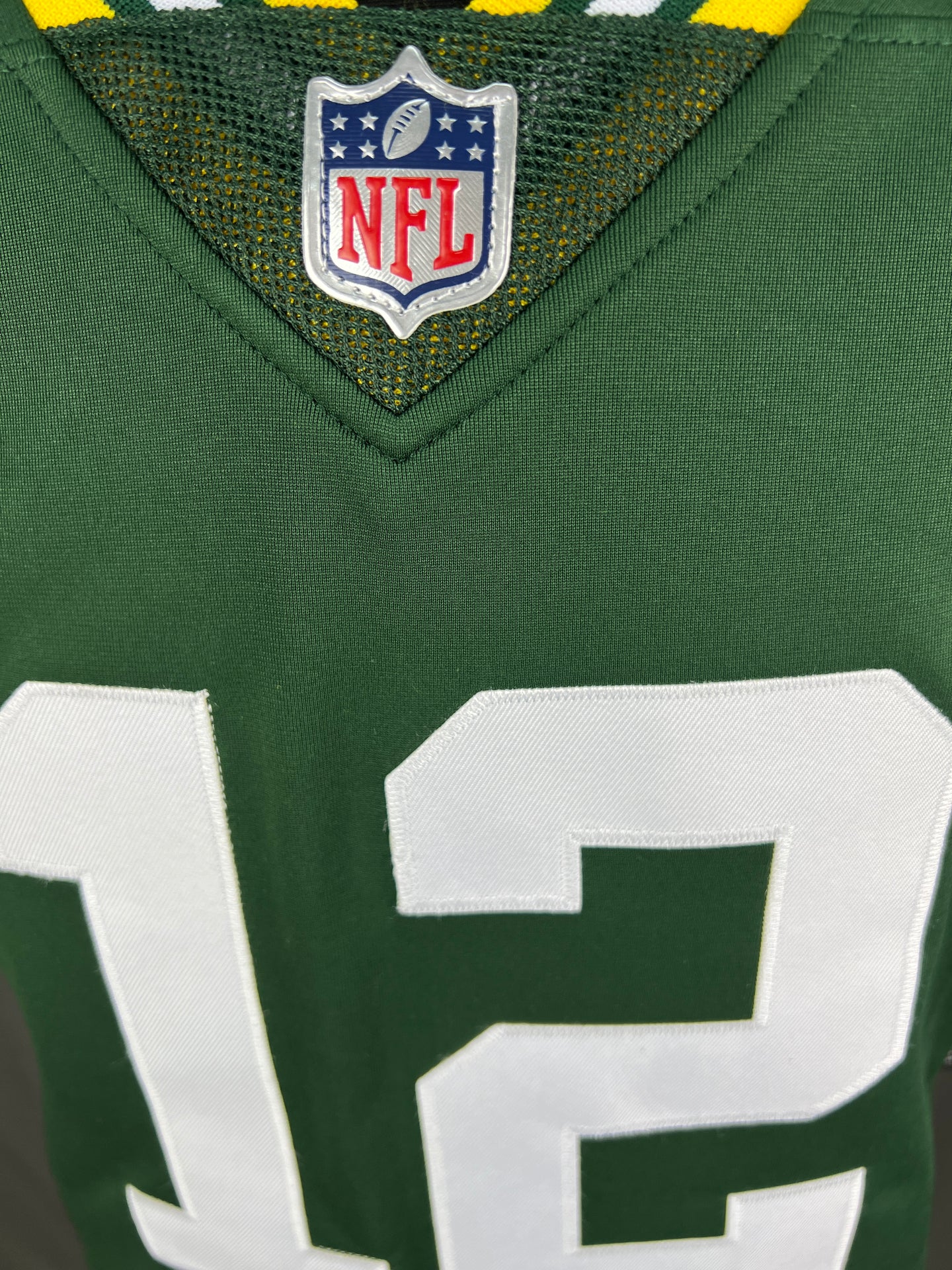 RODGERS 12 Green Packers Home NFL Jersey