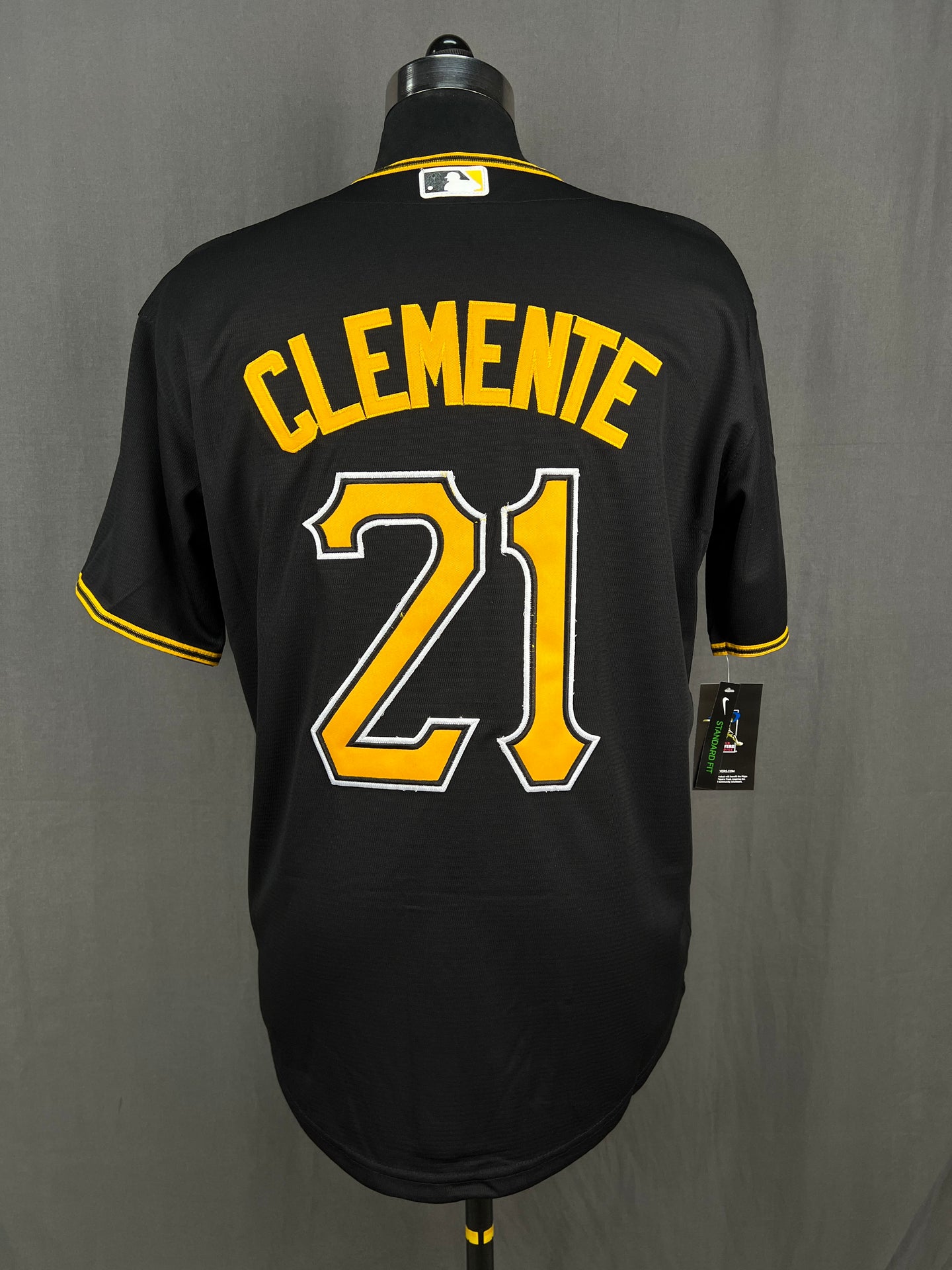 CLEMENTE 21 Black Pittsburgh Pirates MLB Jersey