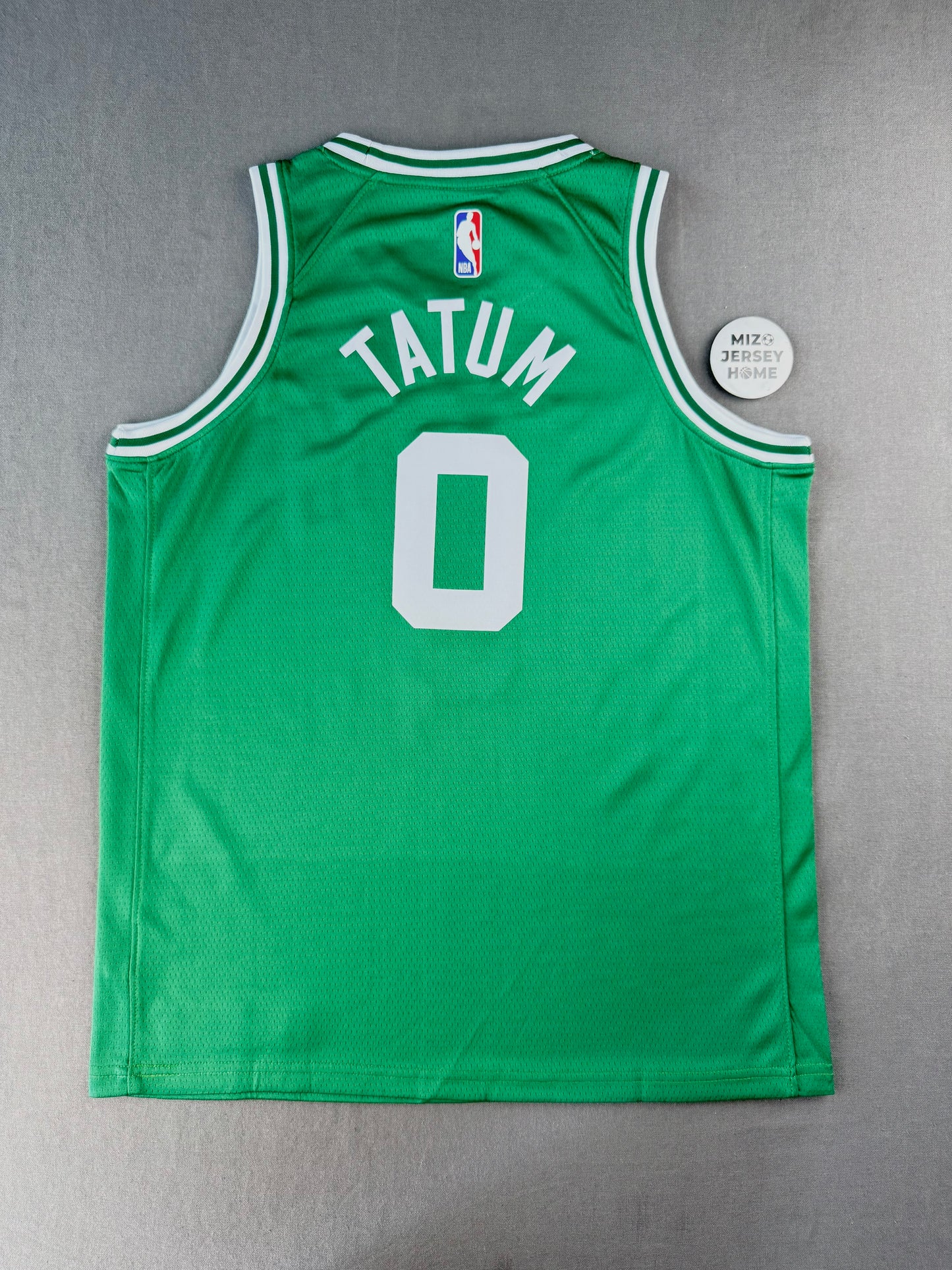 TATUM 0 Boston Green Heat Pressed Edition NBA Kids Jersey