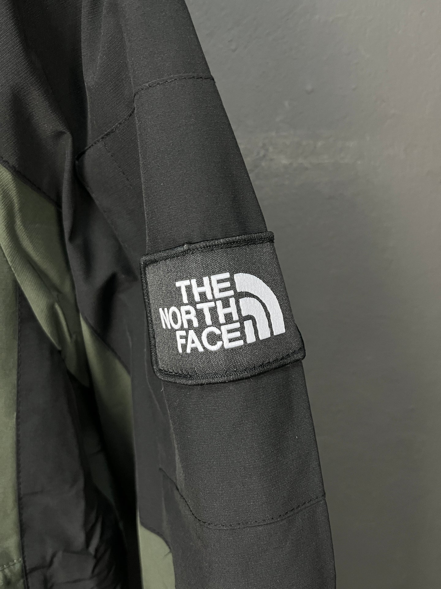 The North Face Light Puffer Olive & Black Jacket