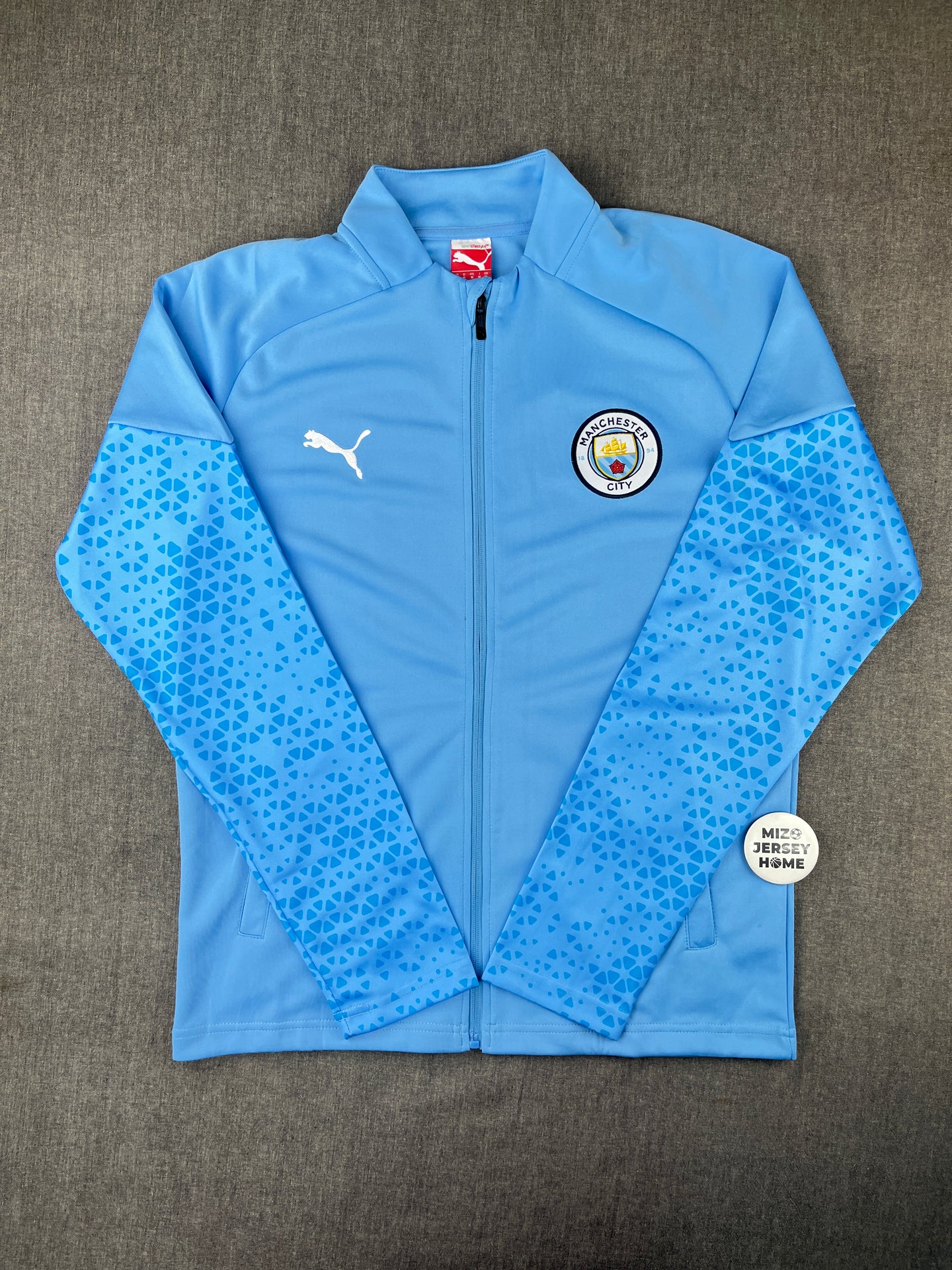 Manchester City Puma Light Blue Track Jacket