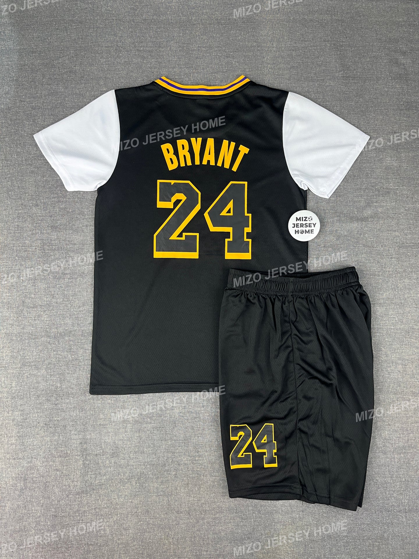 KOBE BRYANT 24 Black Lakers Kids Jersey Set