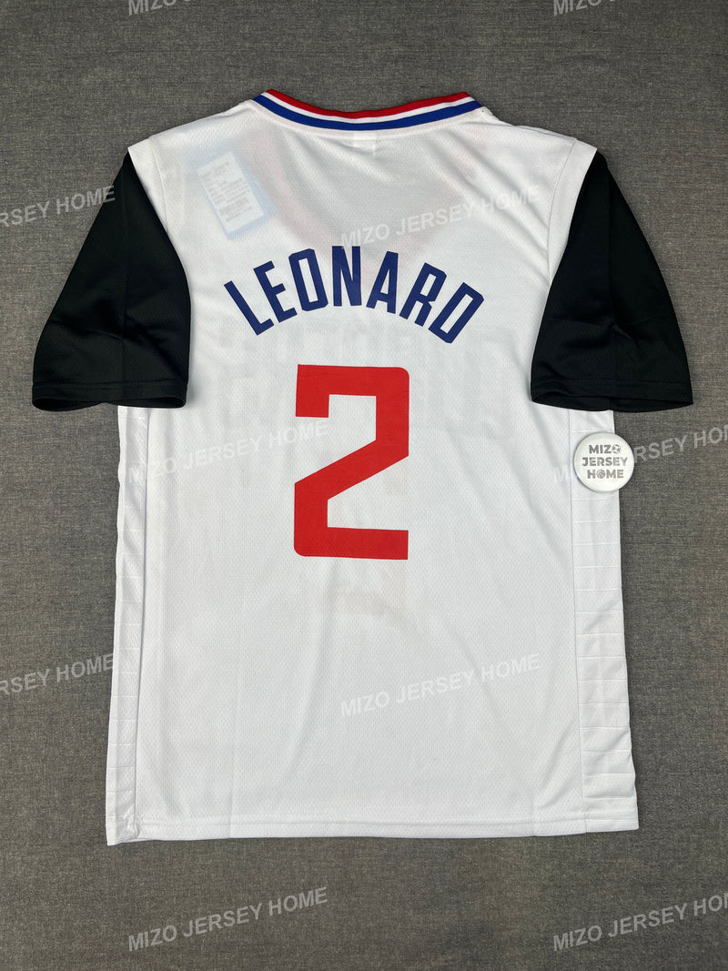LEONARD 2 WHITE CLIPPERS NBA T-SHIRT