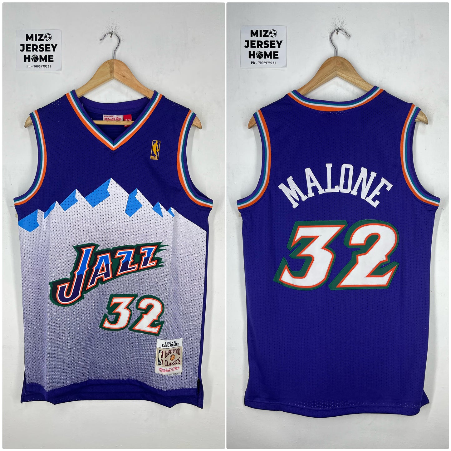 MALONE 32 Purple Utah Jazz NBA Jersey