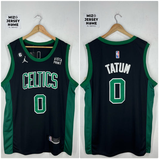 TATUM 0 Black Boston Celtics NBA jersey