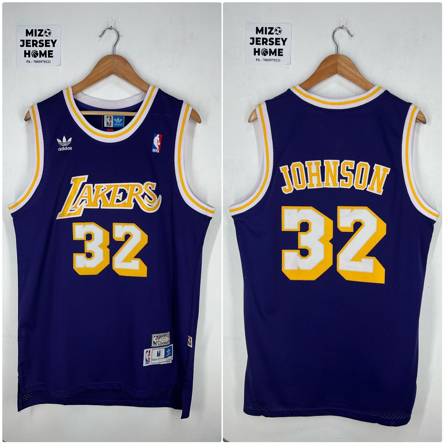 JOHNSON 32 Purple Los Angeles Lakers NBA Jersey
