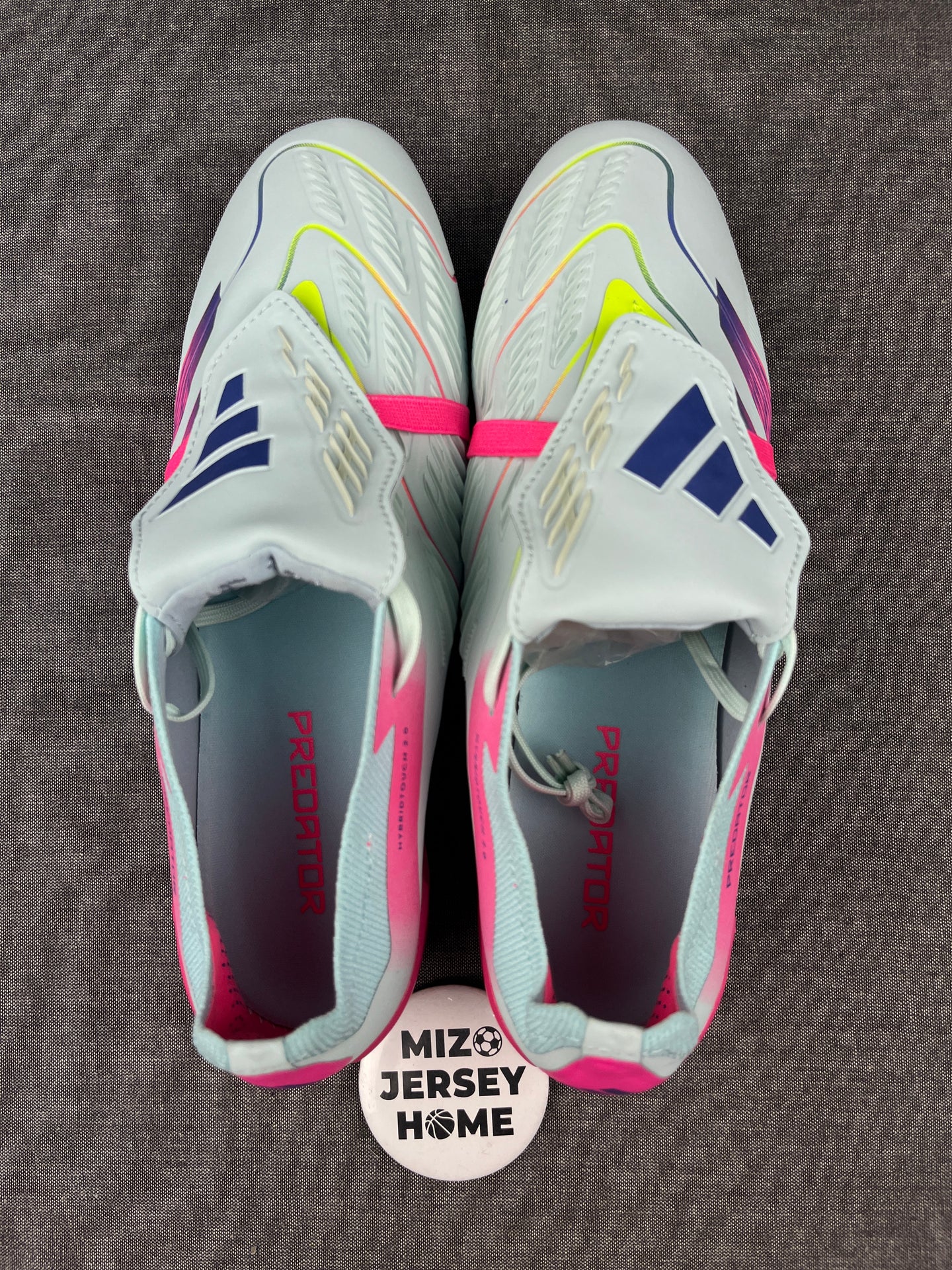 ADIDAS PREDATOR TONGUE Pink/White FG Football Shoes