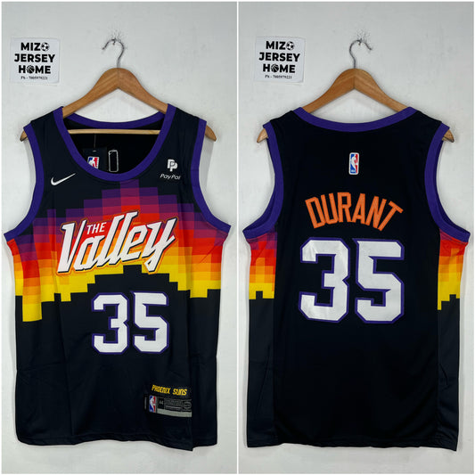 DURANT 35 Black The Valley Phoenix Suns NBA Jersey