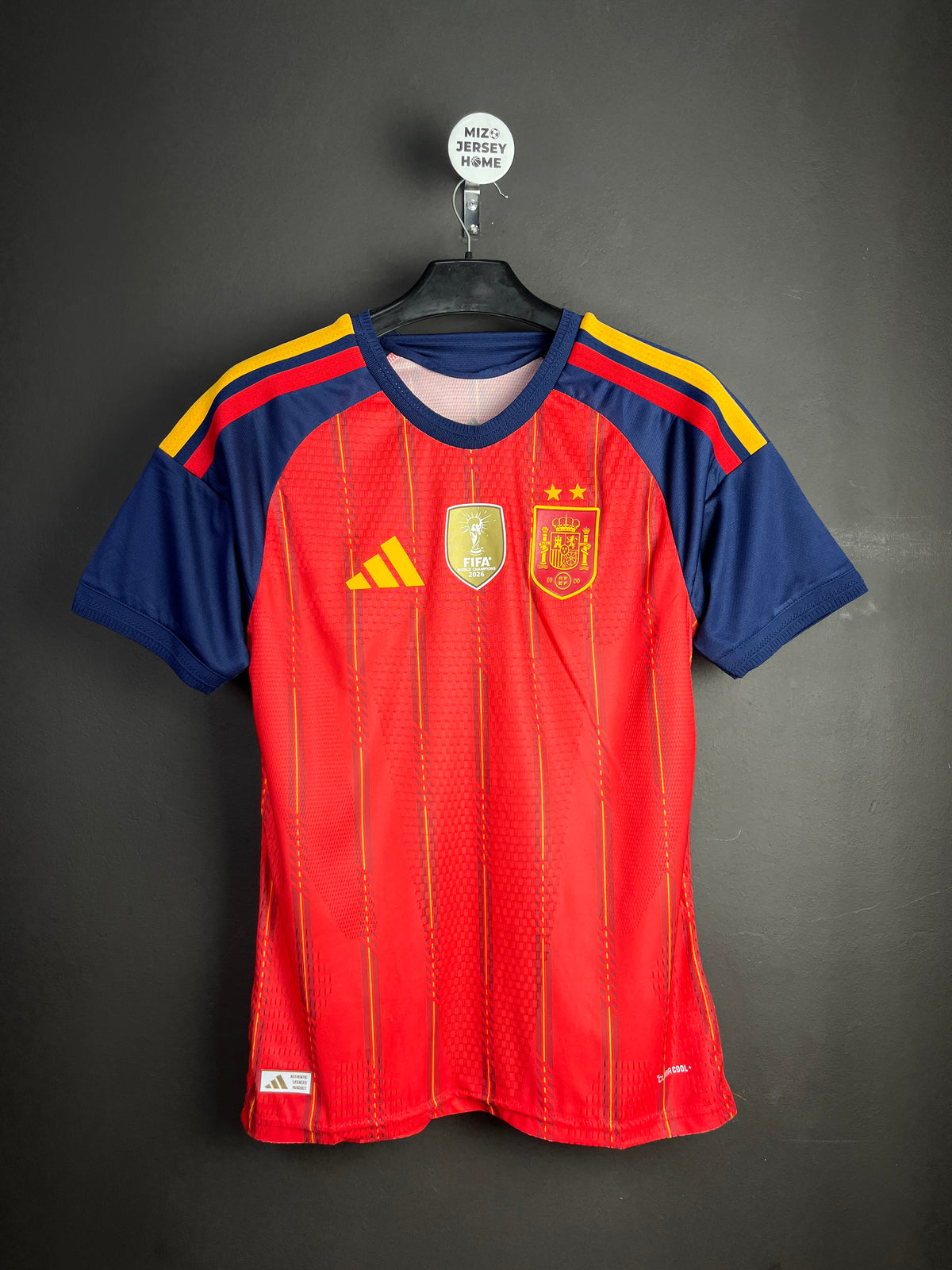 Spain Home 2026 World Cup 2 Stars Jersey Player Version