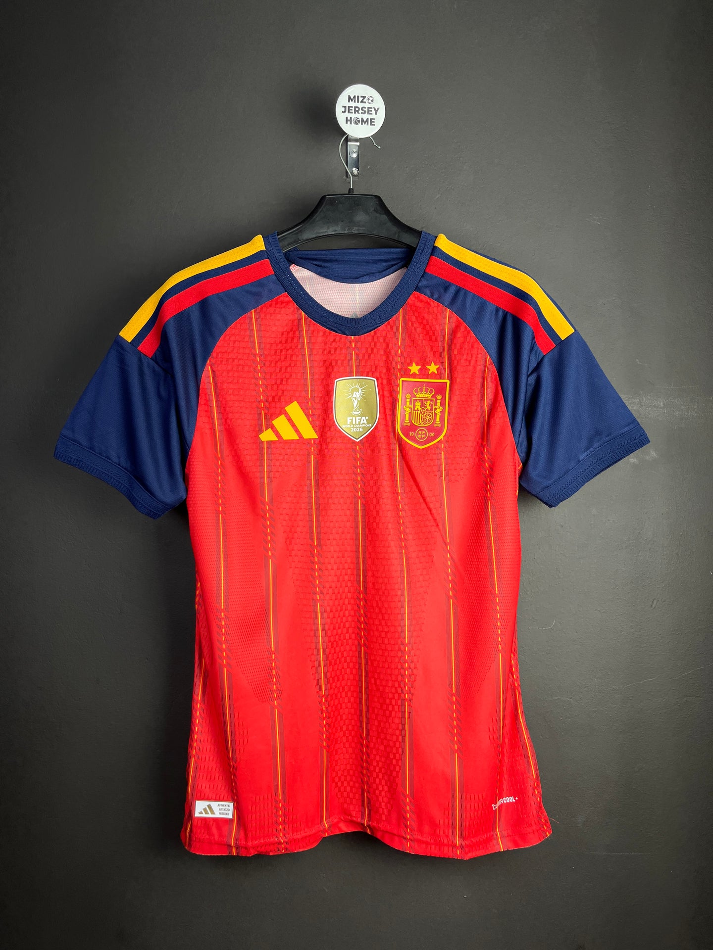 Spain Home 2026 World Cup 2 Stars Jersey Player Version