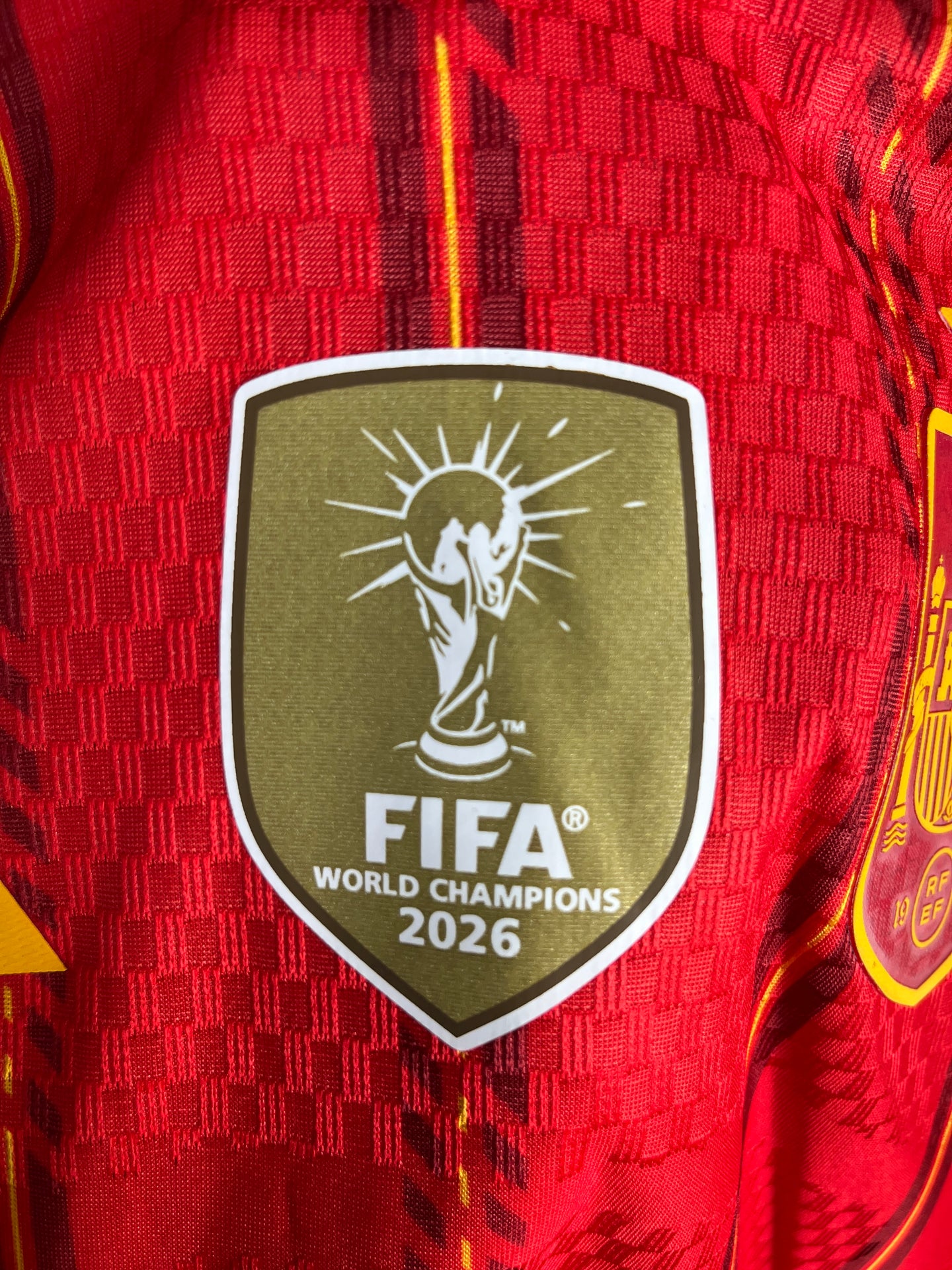 Spain Home 2026 World Cup 2 Stars Jersey Player Version
