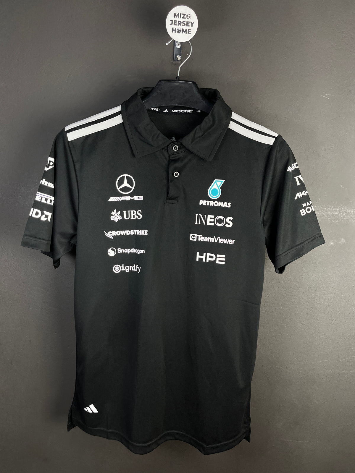 Mercedes-AMG Petronas Formula 1 Team Black Polo Shirt
