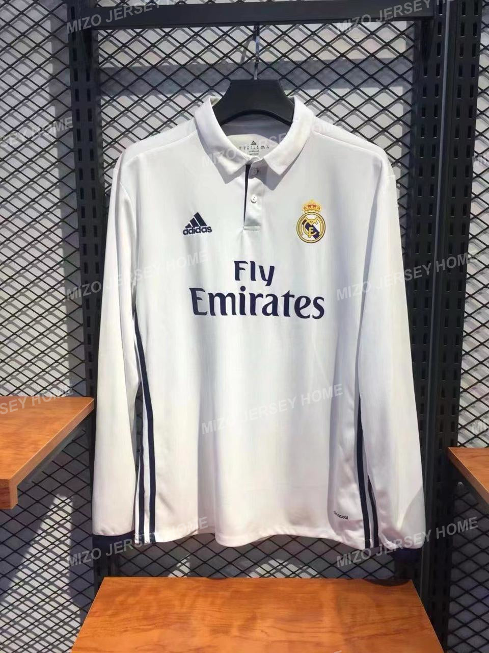 REAL MADRID Retro 2016-2017 Long Sleeve Home Jersey