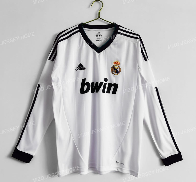 REAL MADRID Retro 2012-2013 Long Sleeve Home Jersey