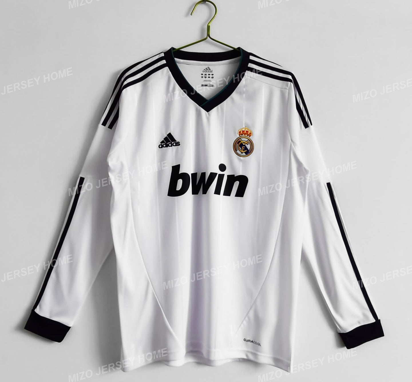 REAL MADRID Retro 2012-2013 Long Sleeve Home Jersey