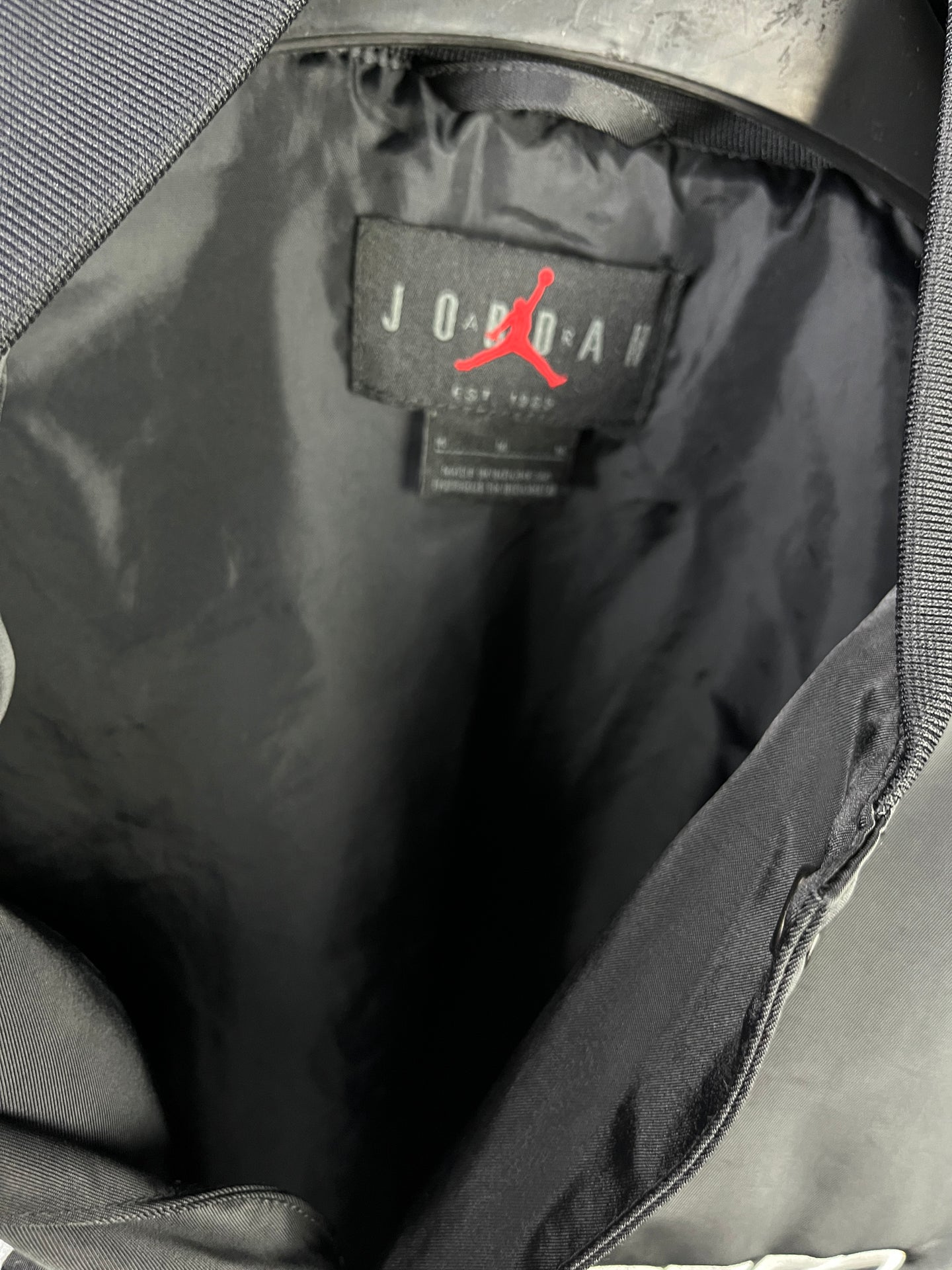 Nike Jordan Black Flight Bomber Jacket (Size-M)