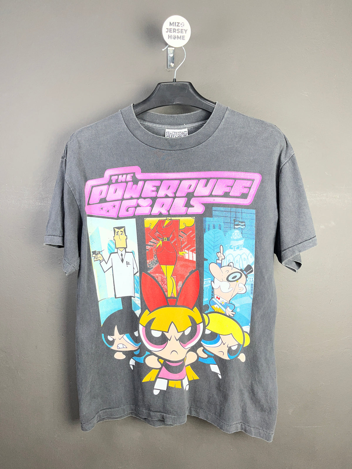 The Powerpuff Girls Charcoal Grey T-Shirt (Size-L)