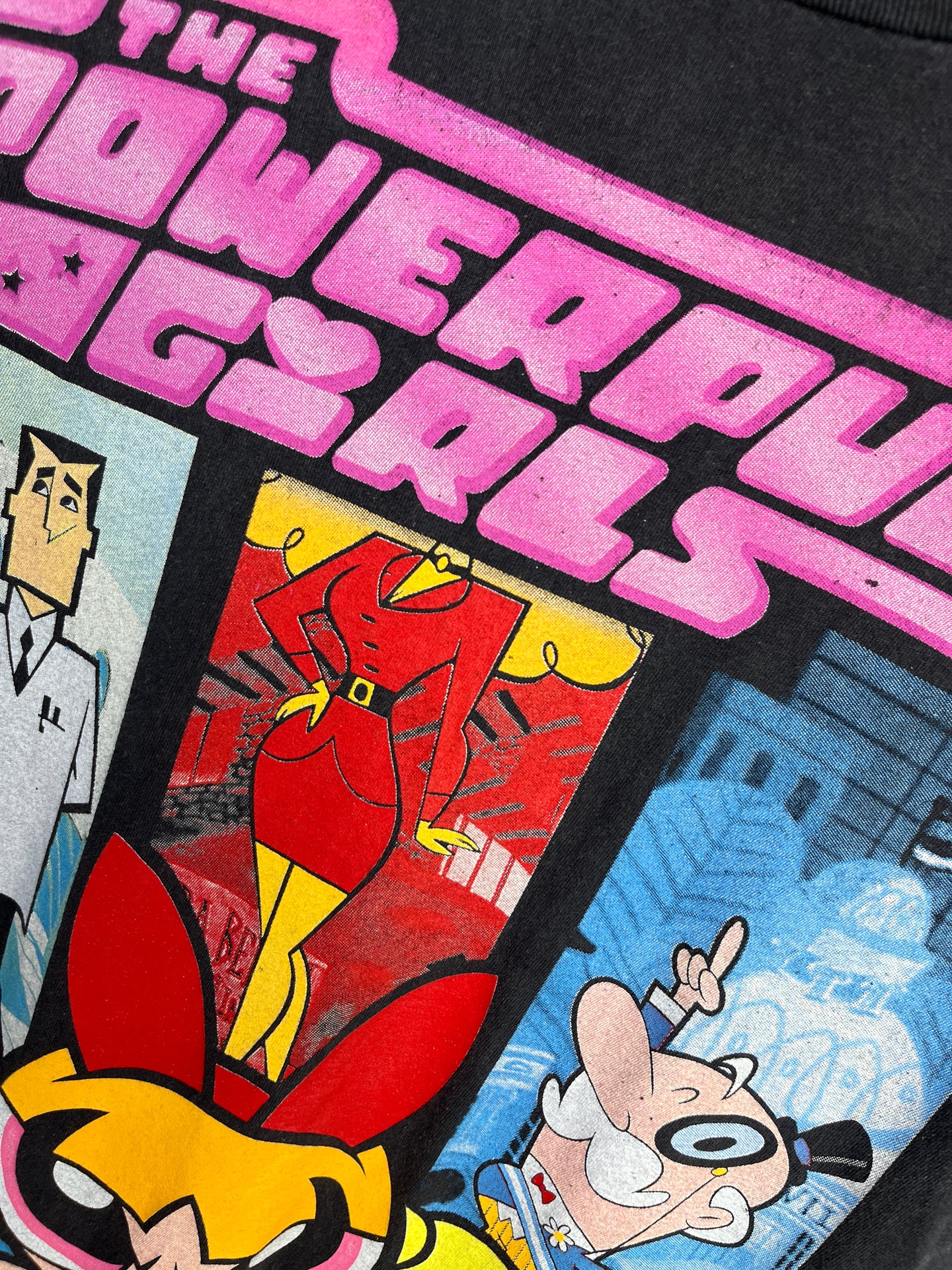 The Powerpuff Girls Charcoal Grey T-Shirt (Size-L)