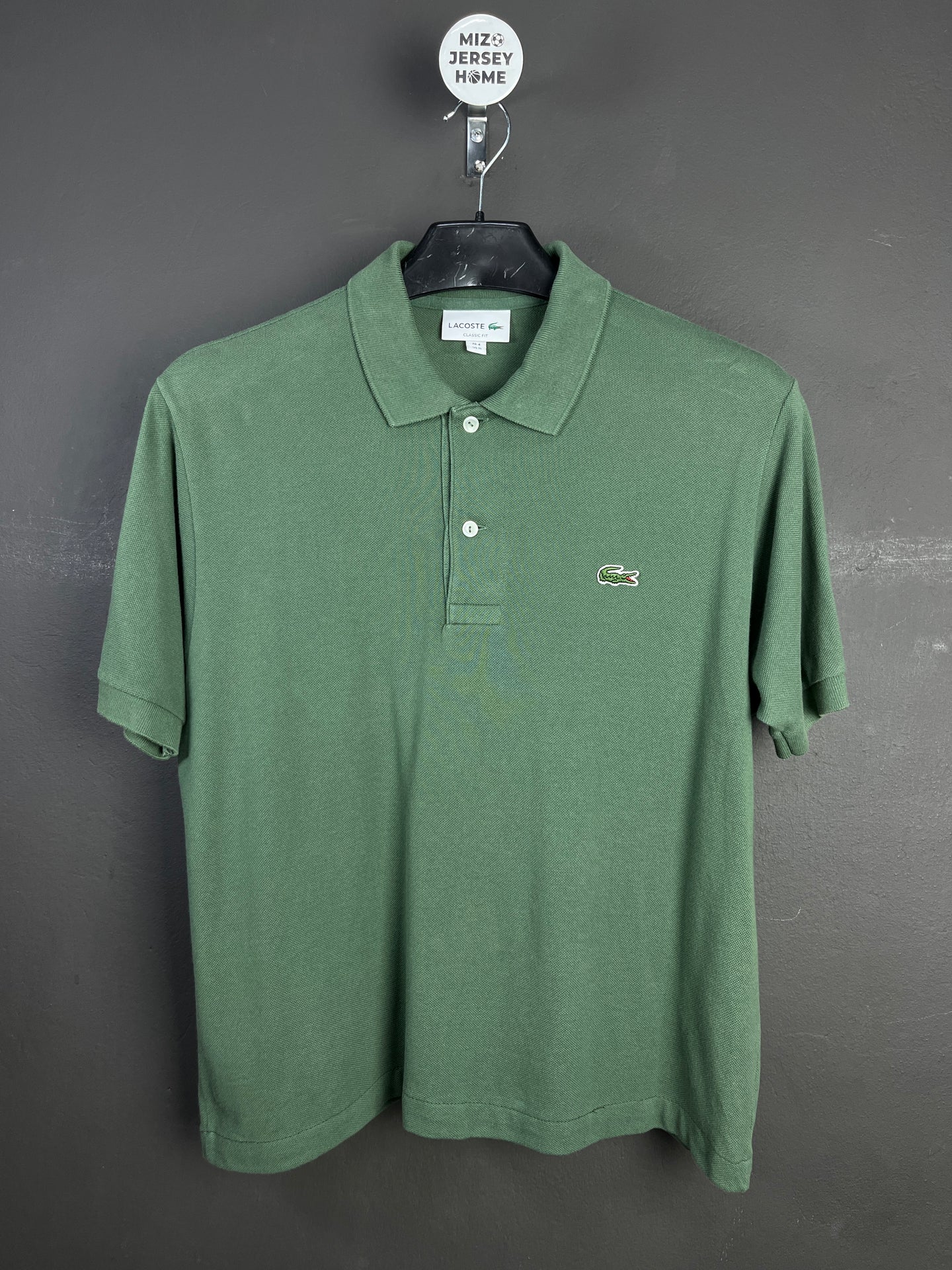 Lacoste Green Regular Polo Shirt (Size-M)