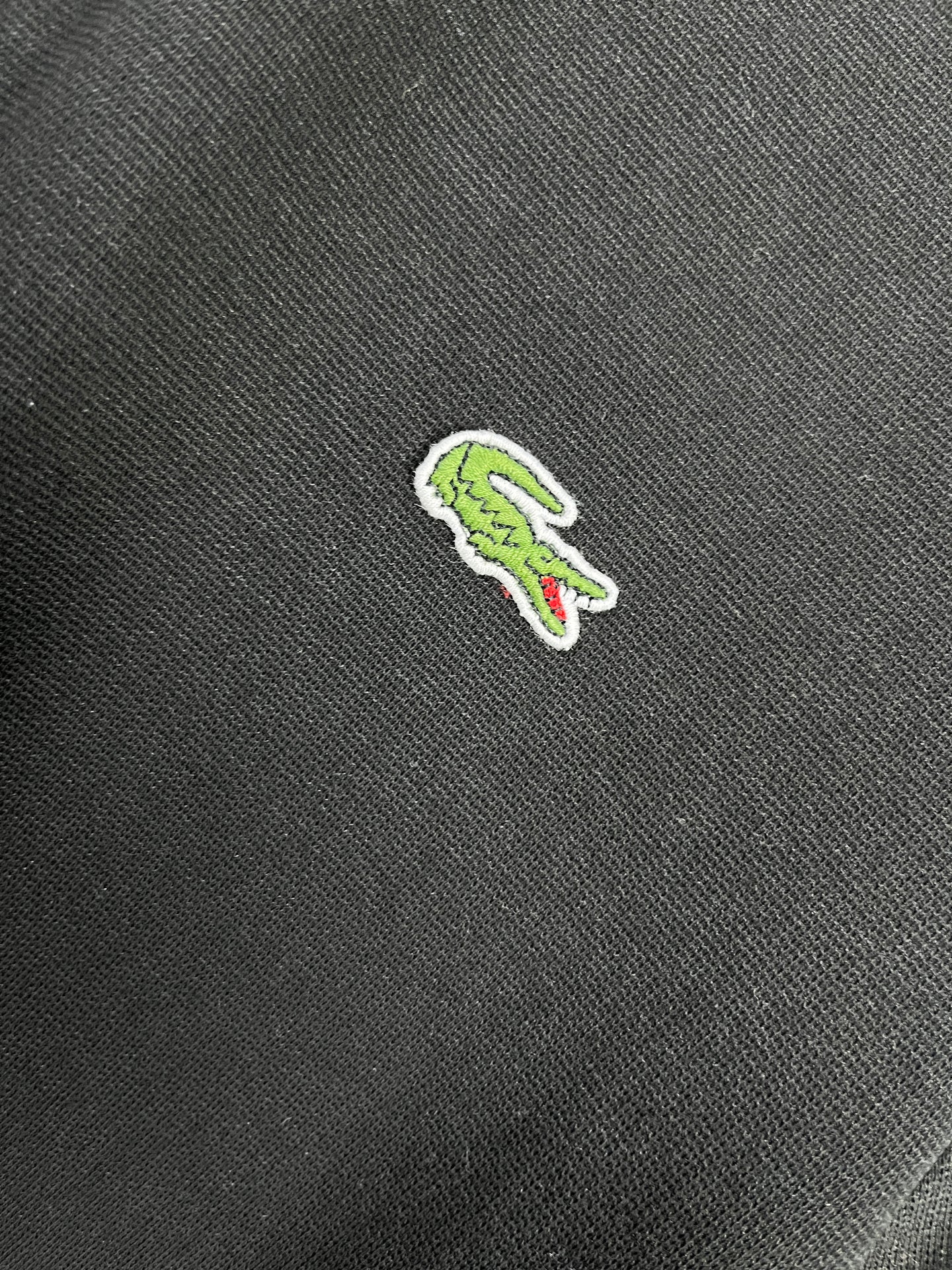 Lacoste Black Regular Polo Shirt (Size-M)