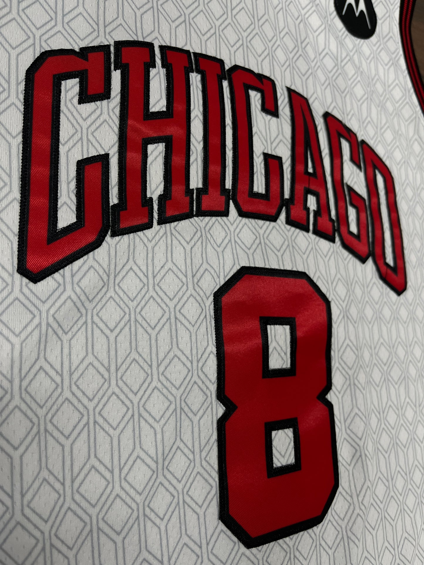 LAVINE 8 White Chicago Bulls NBA Jersey