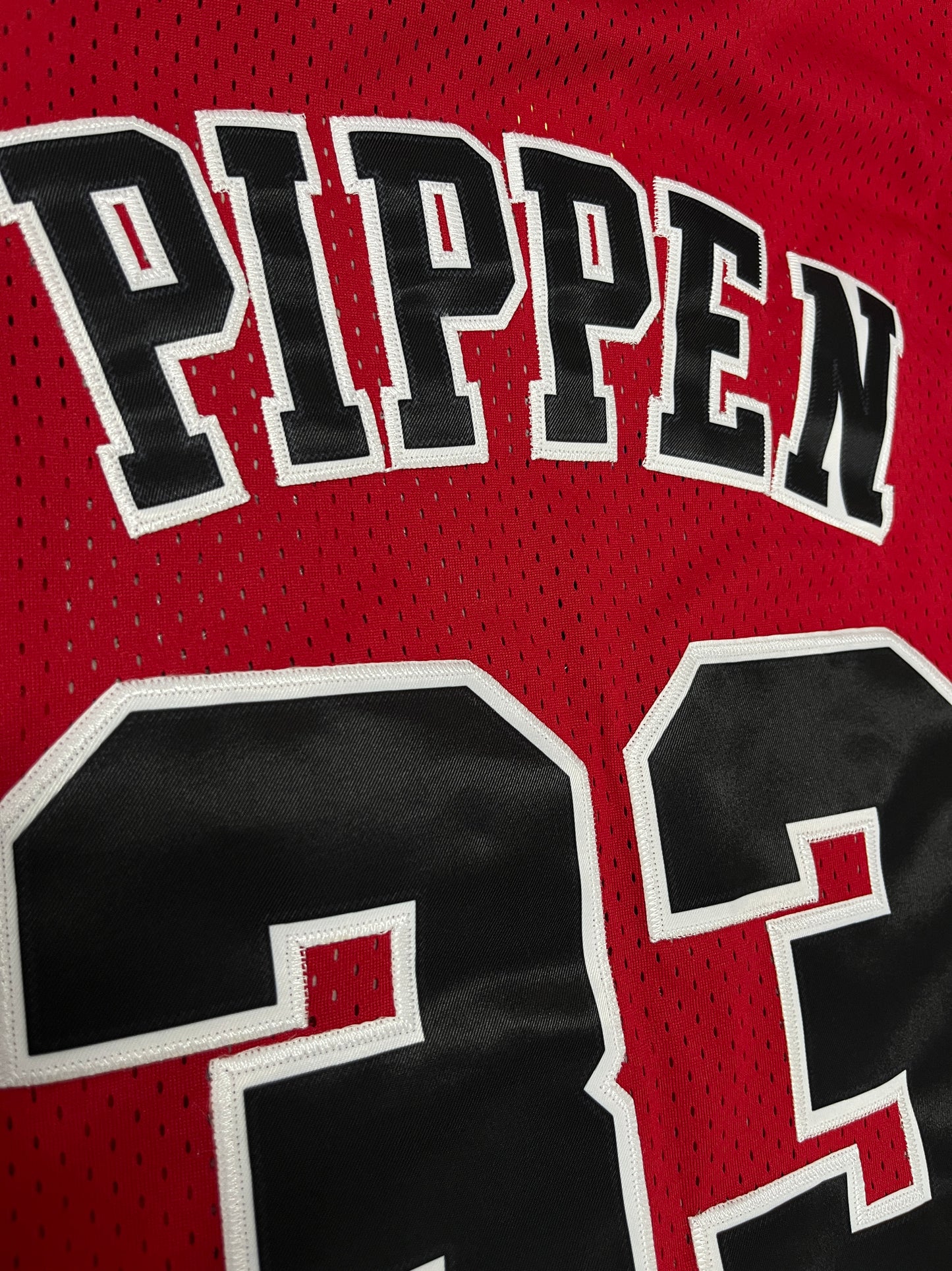 PIPPEN 33 Red Chicago Bulls NBA Jersey