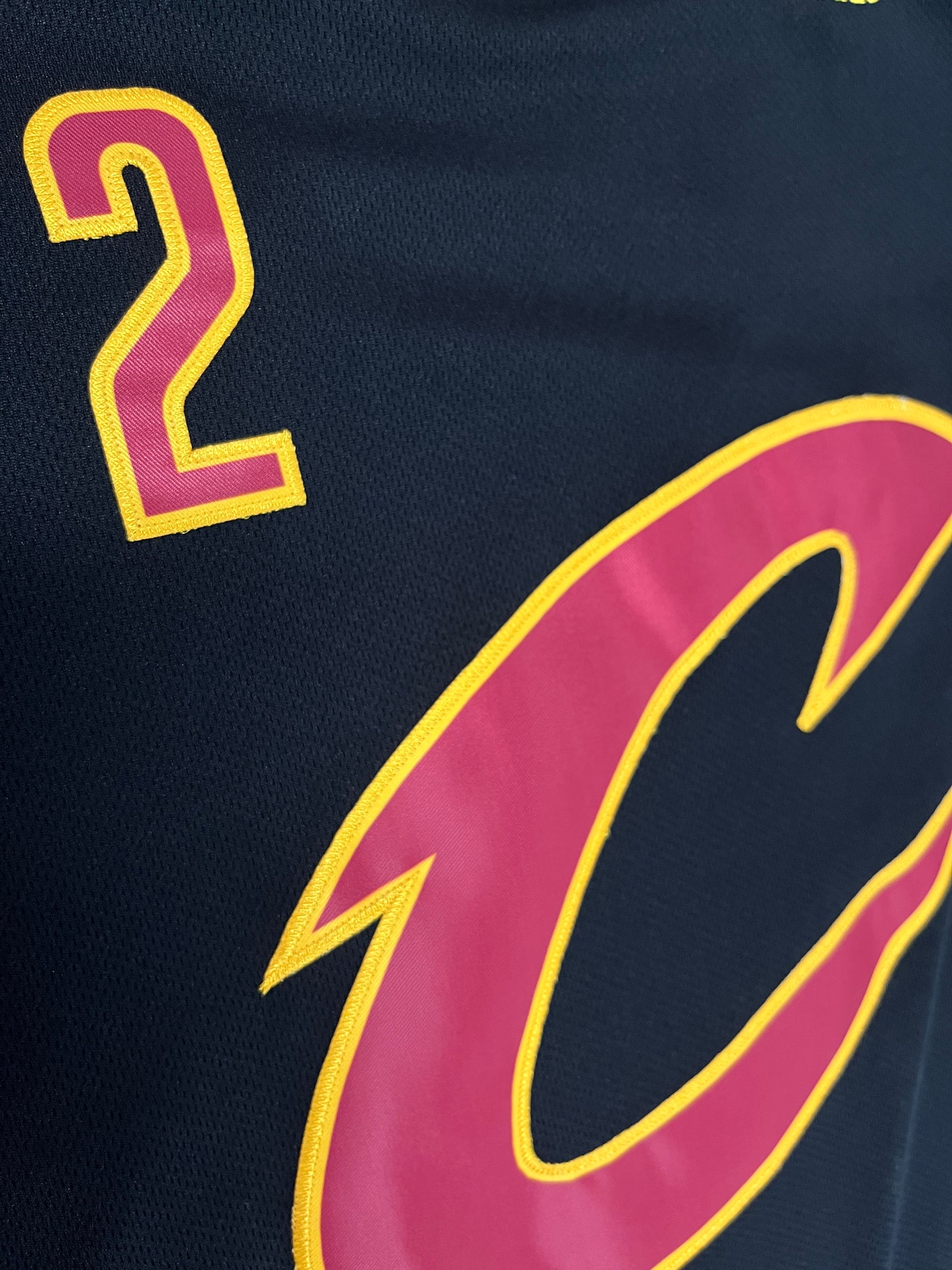 KYRIE IRVING 2 Black T-shirt Cleveland Cavaliers NBA Jersey