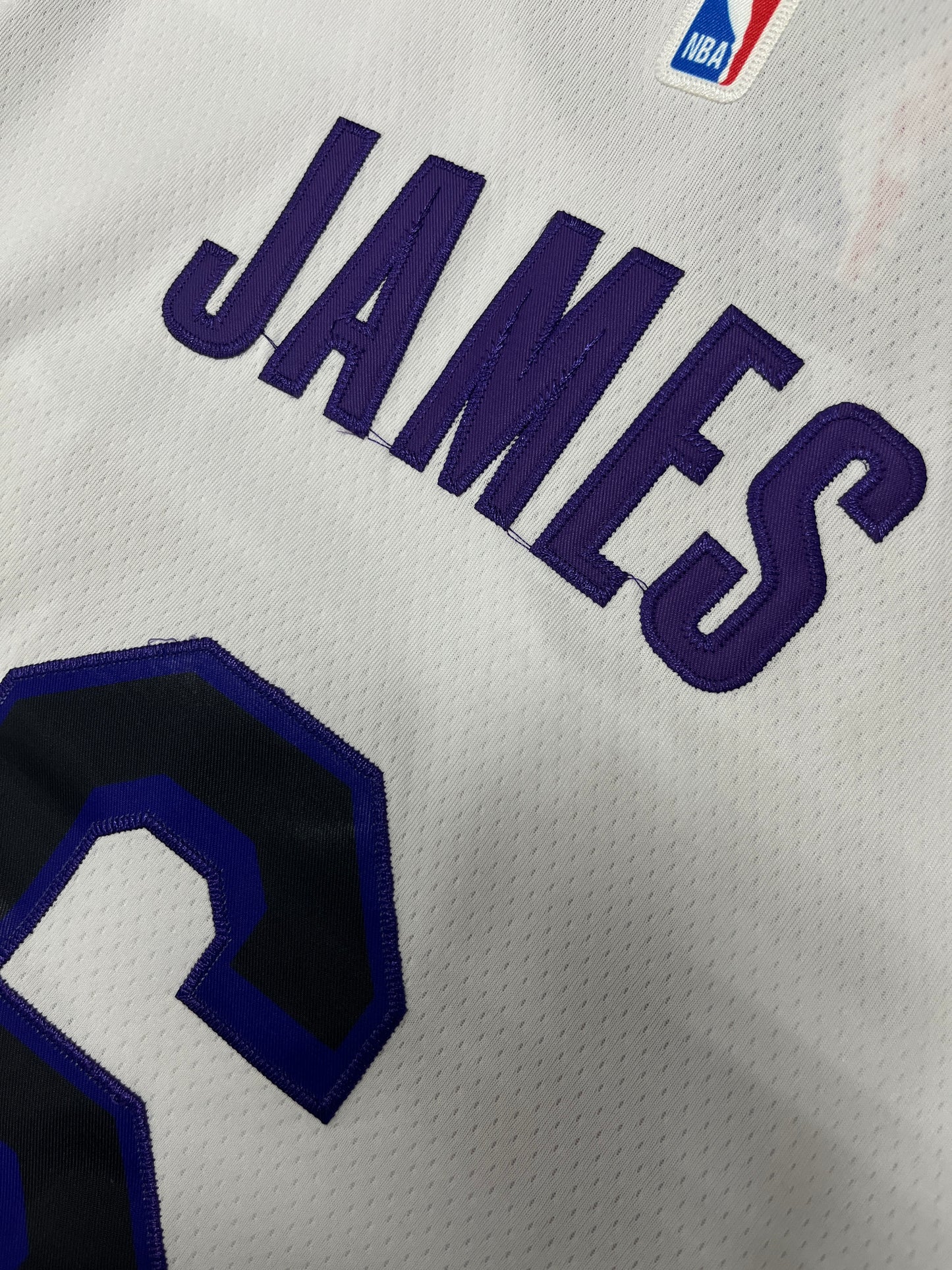 JAMES 6 White Los Angeles Lakers NBA Jersey