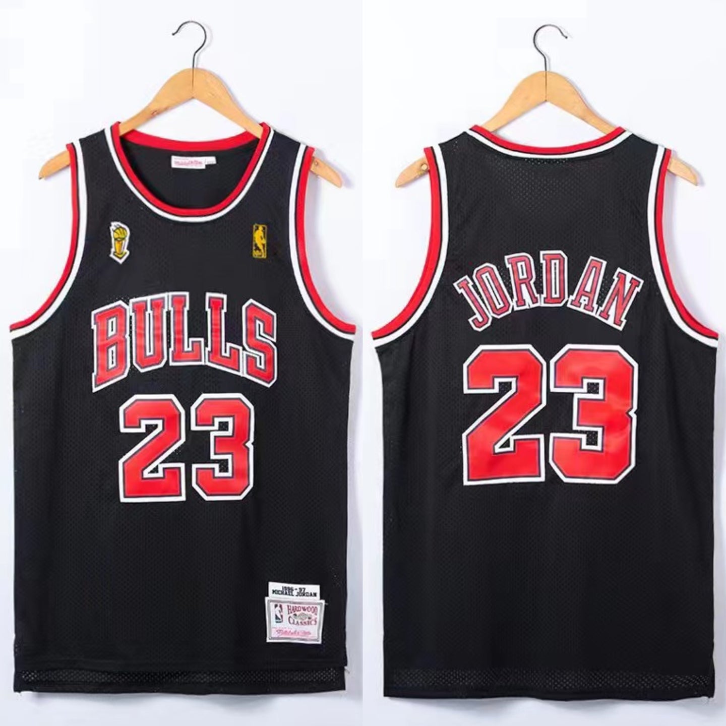 JORDAN 23 BLACK Chicago Bulls NBA Jersey