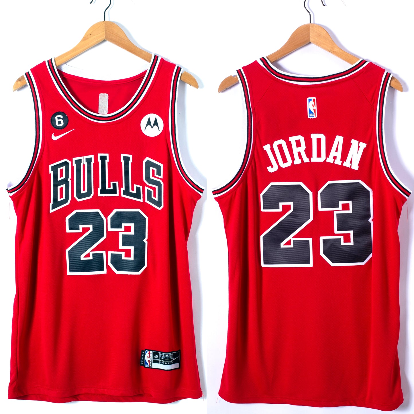 JORDAN 23 Nike Red Chicago Bulls NBA Jersey