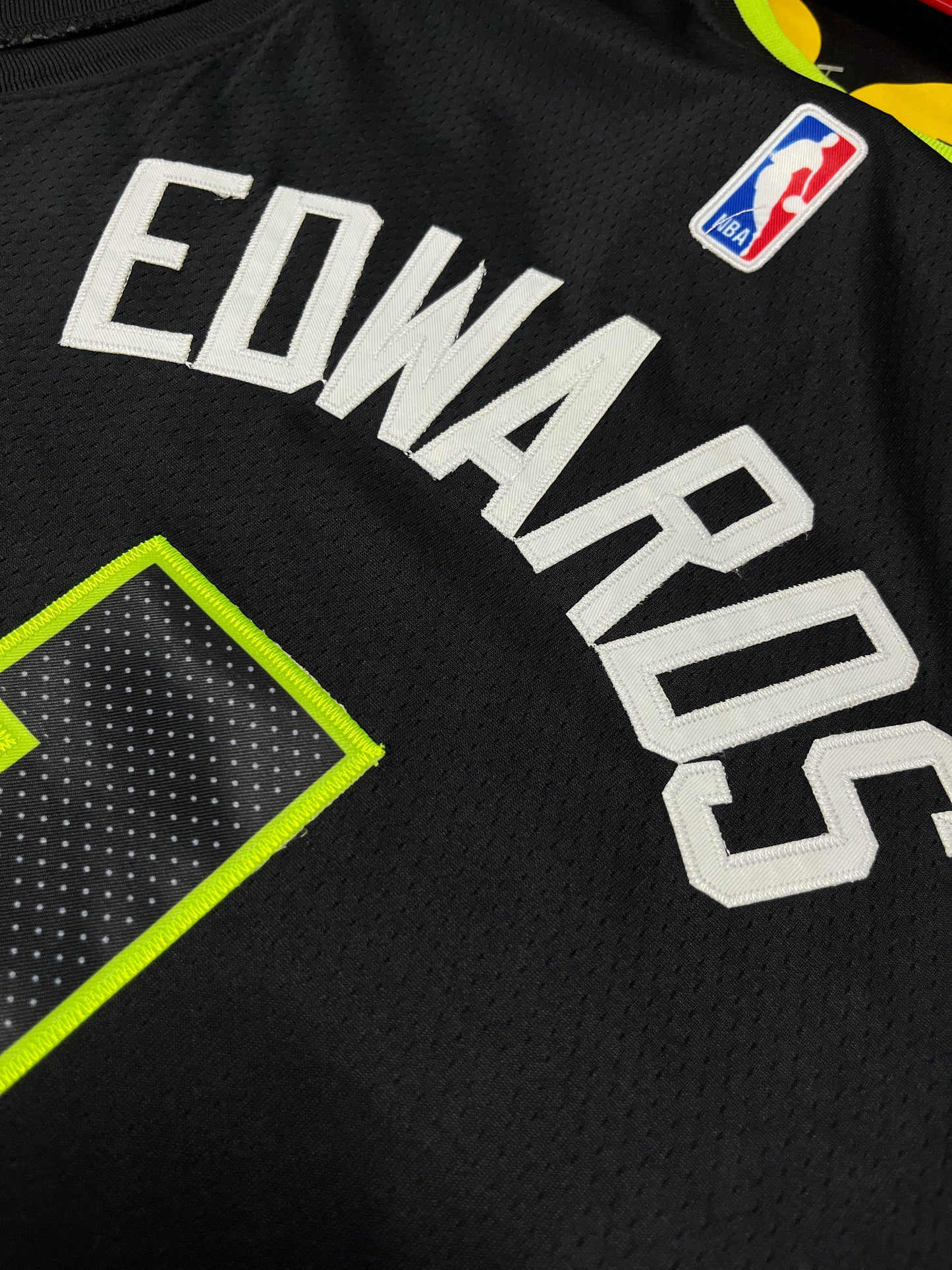 EDWARDS 1 Black Minnesota Timberwolves NBA Jersey