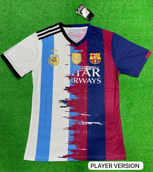 MESSI 10 - Barcelona X Argentina Jersey Player Version