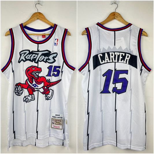CARTER 15 White Toronto Raptors NBA Jersey