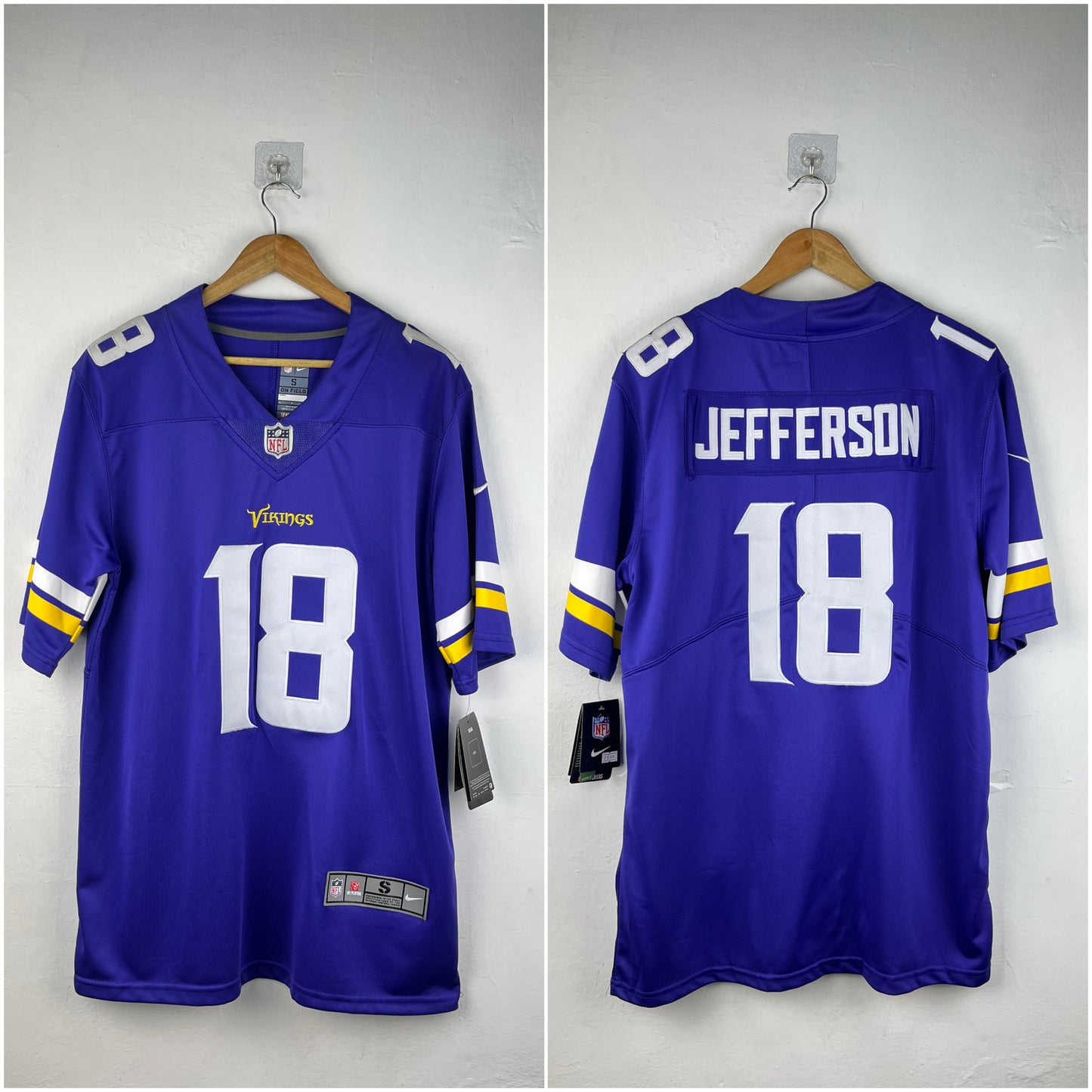 JEFFERSON 18 Purple Minnesota Vikings NFL Jersey