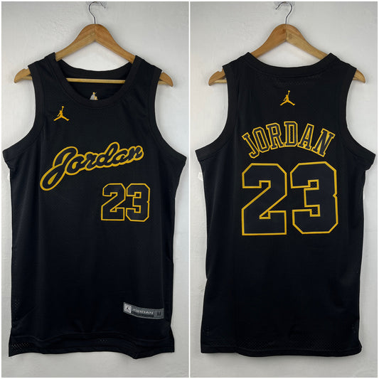 JORDAN 23 Black & Gold NBA Jersey