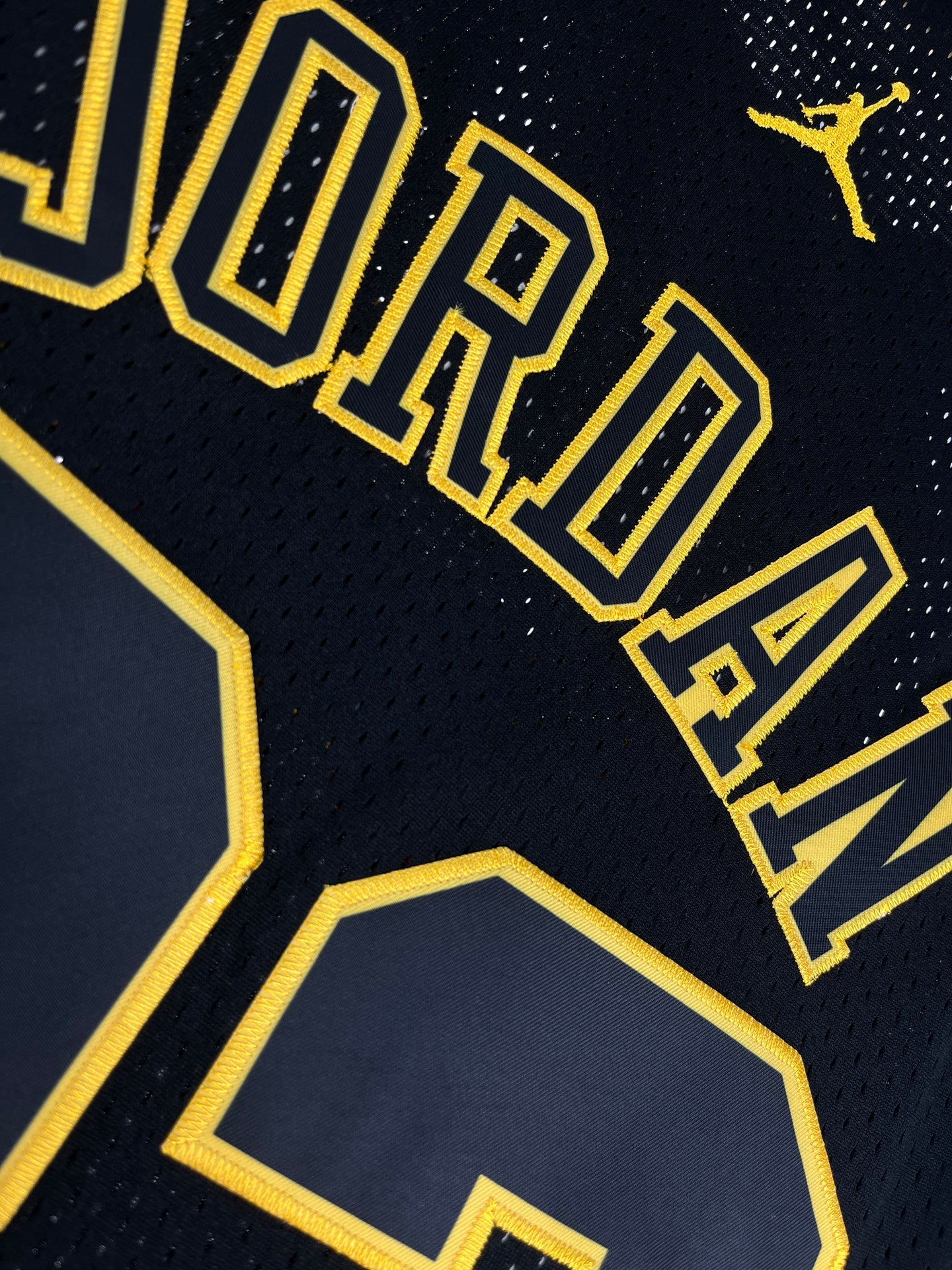 JORDAN 23 Black & Gold NBA Jersey