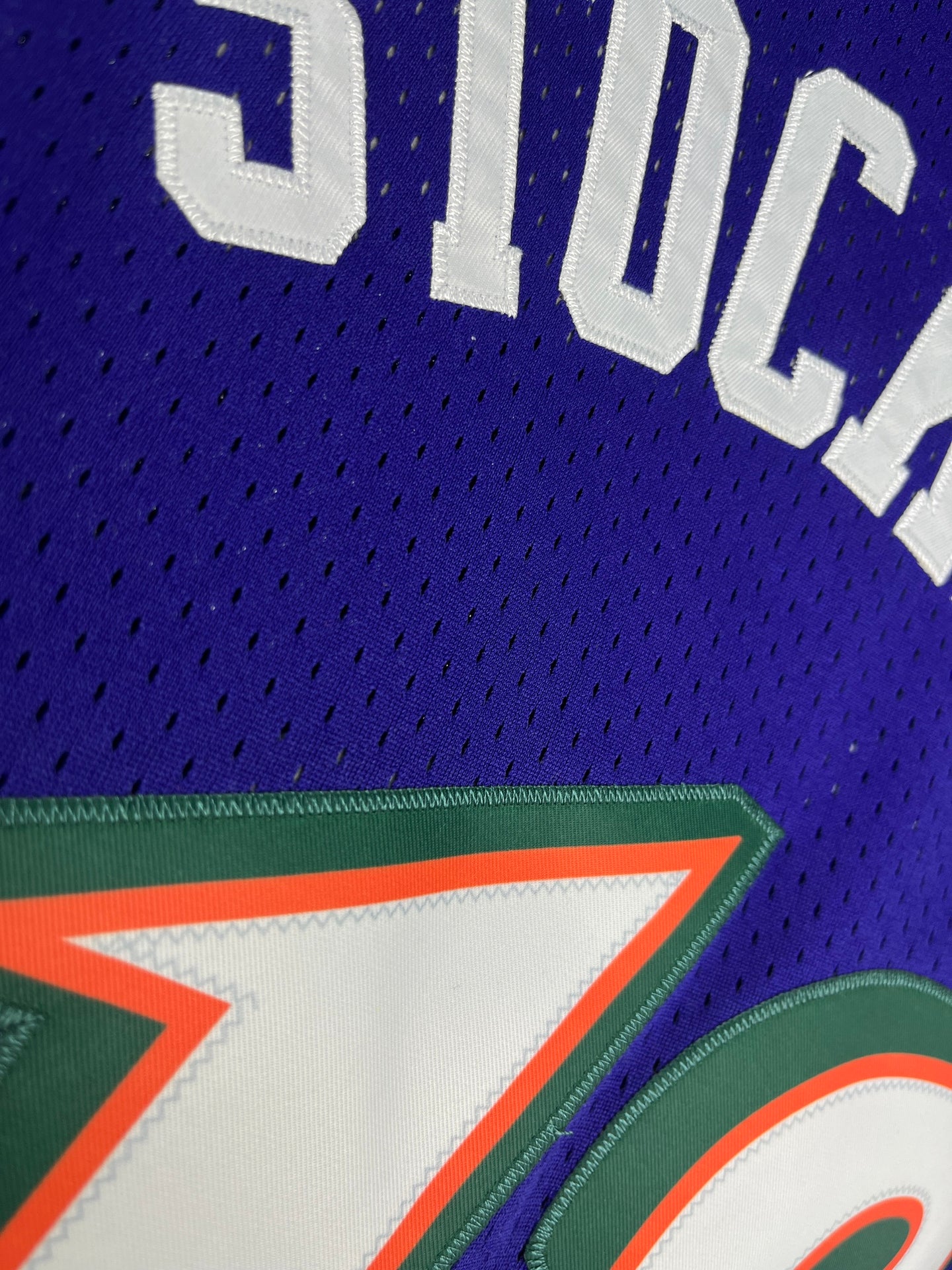 STOCKTON 12 Purpel Utah Jazz NBA Jersey