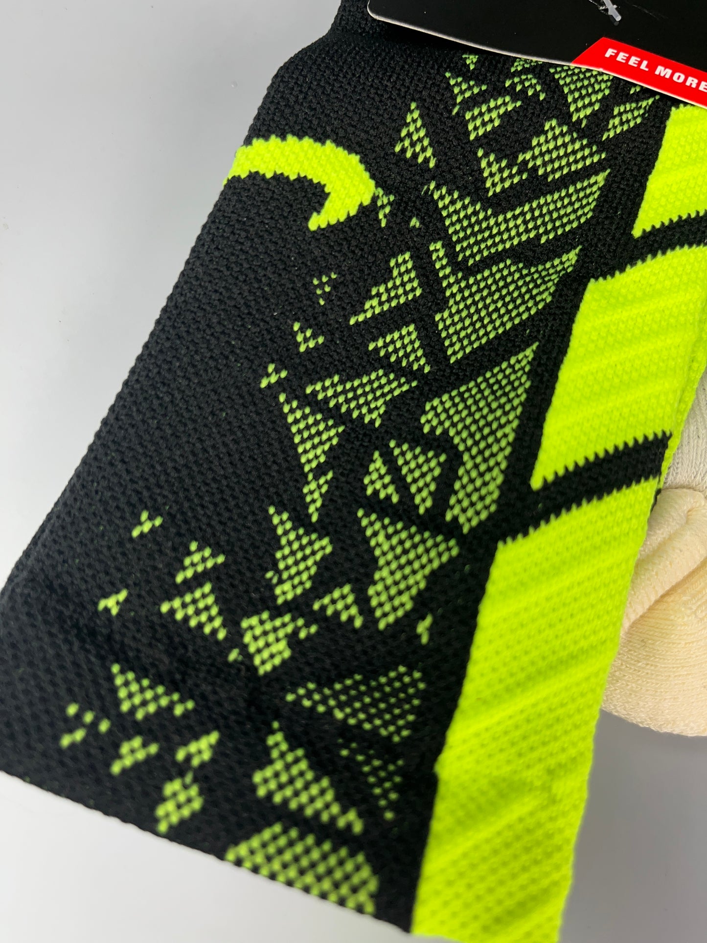 Nike Black & Green Grip Socks Crew