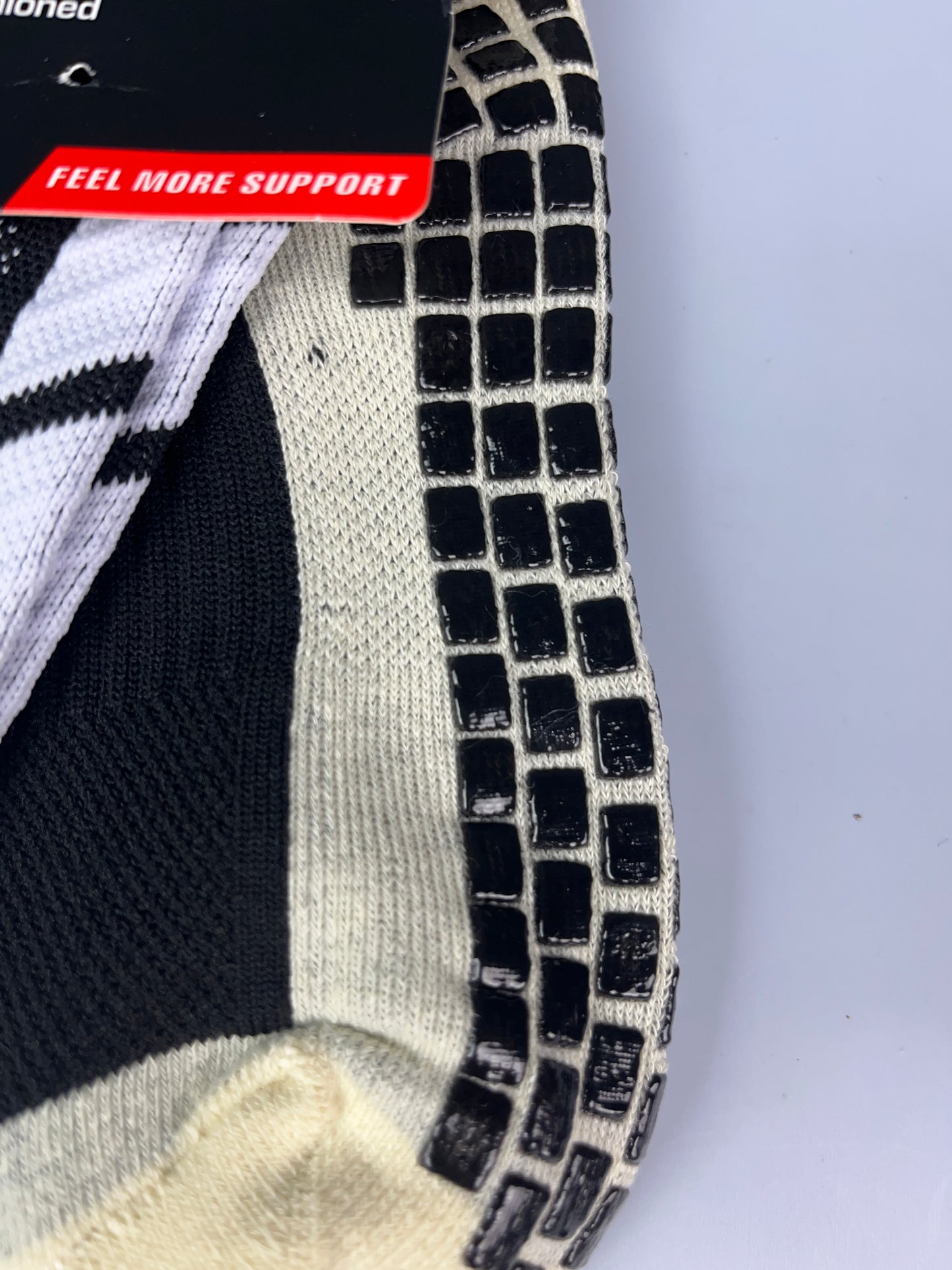 Nike Black Stripes Grip Socks Crew