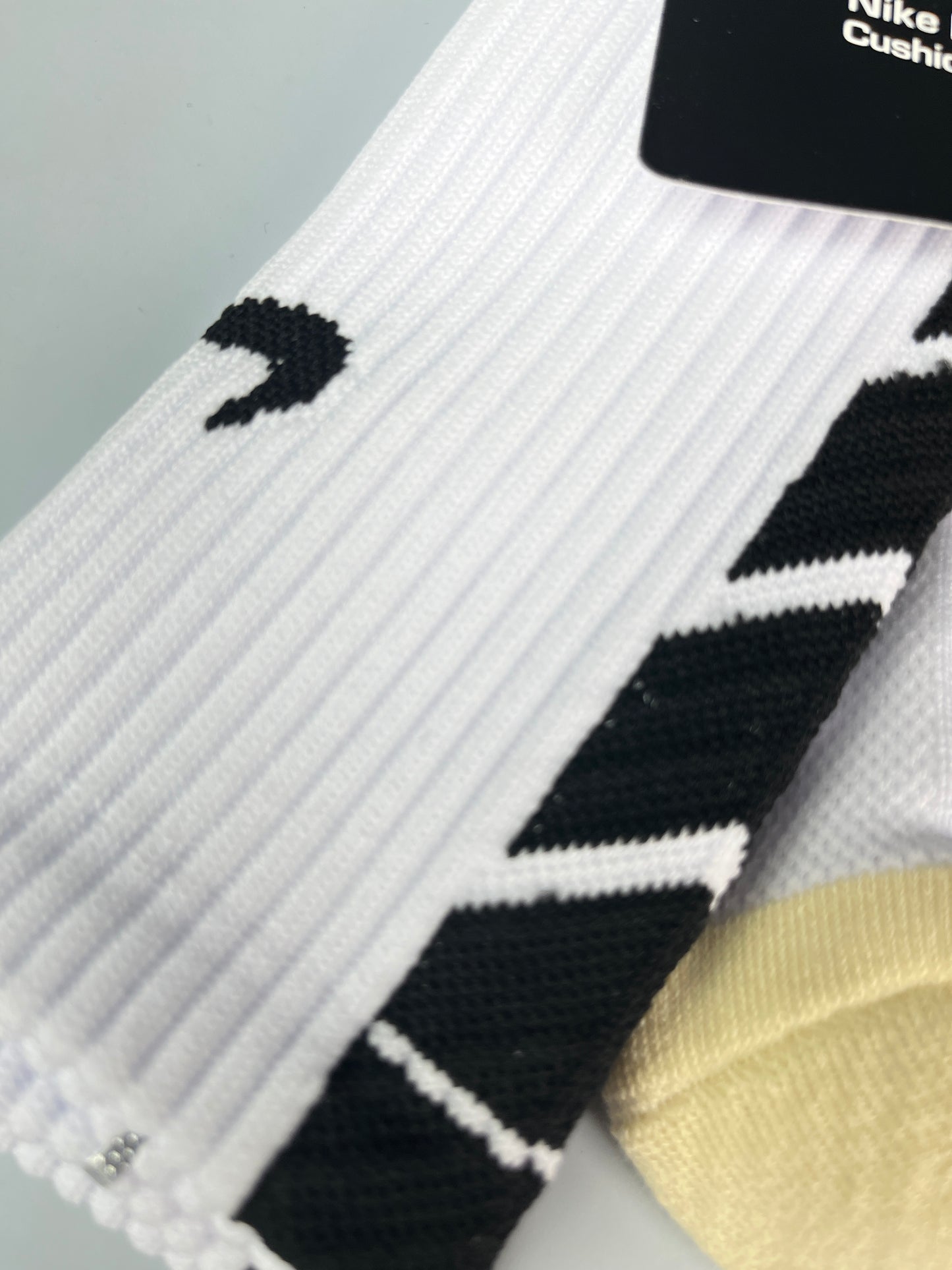 NIKE White Grip Crew Socks