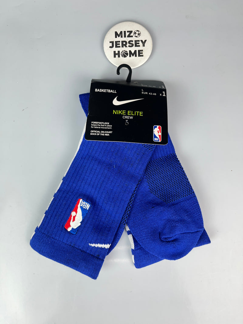 NIKE NBA Blue & White Crew Basketball Socks