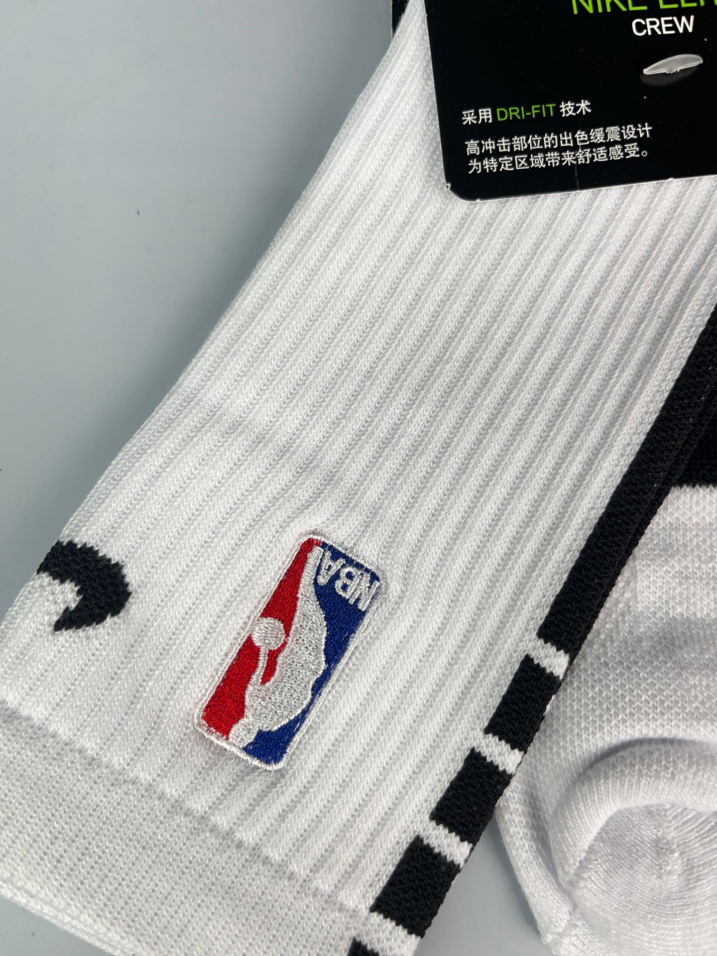 NIKE NBA White Crew Basketball Socks
