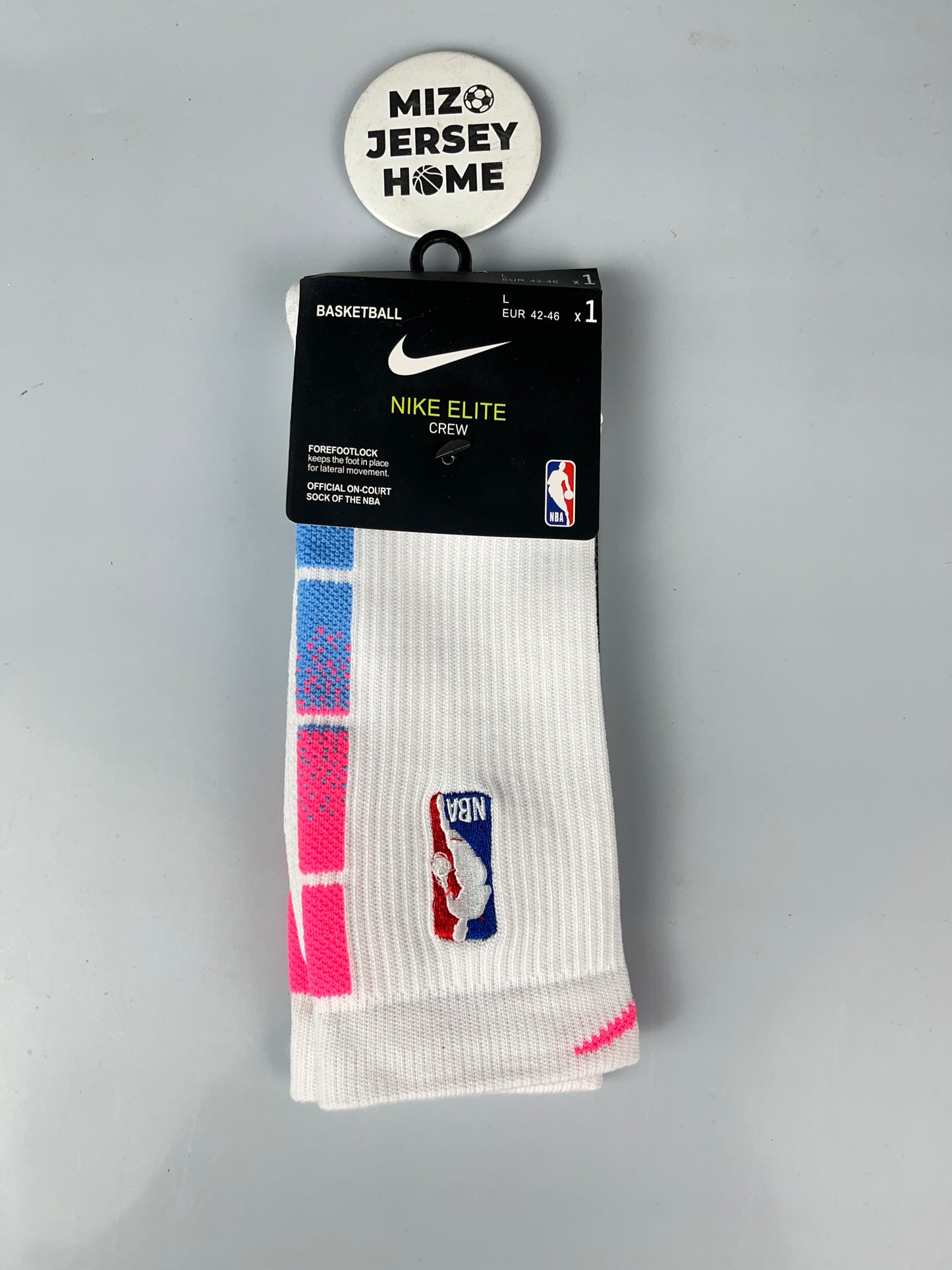 NBA Nike Pink & Blue Crew Socks