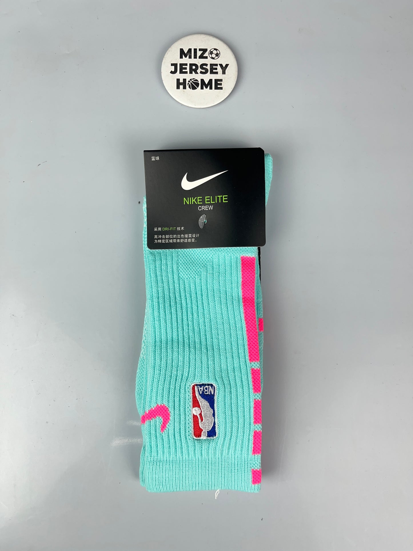 NIKE NBA Cyan Crew Basketball Socks