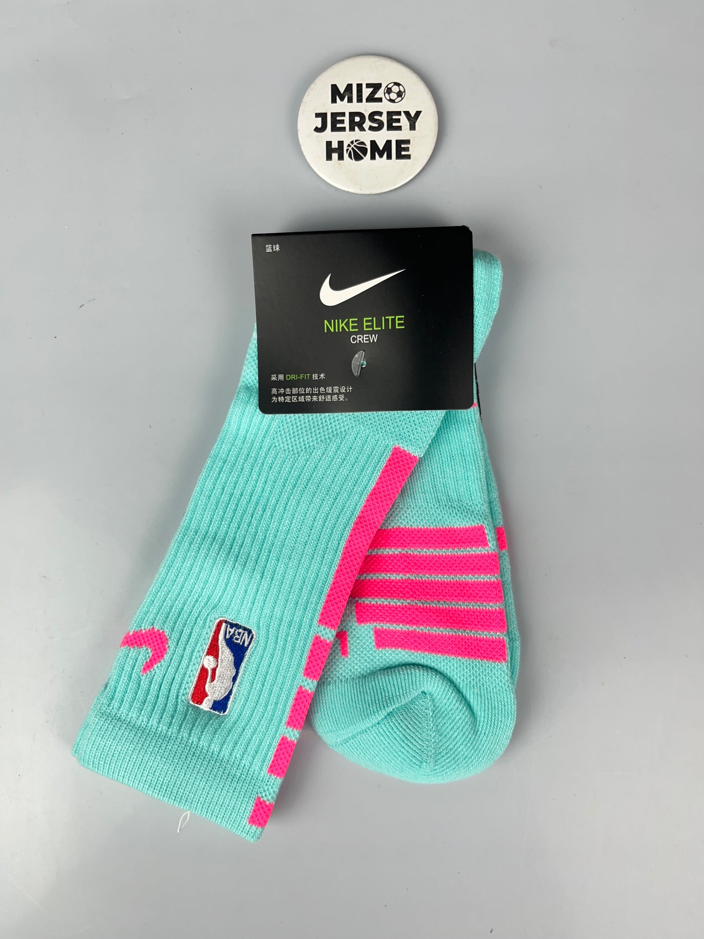 NIKE NBA Cyan Crew Basketball Socks
