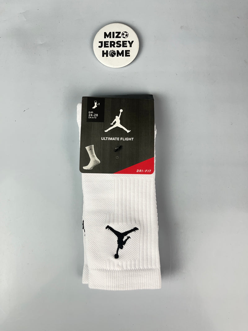 Jordan White Crew Socks