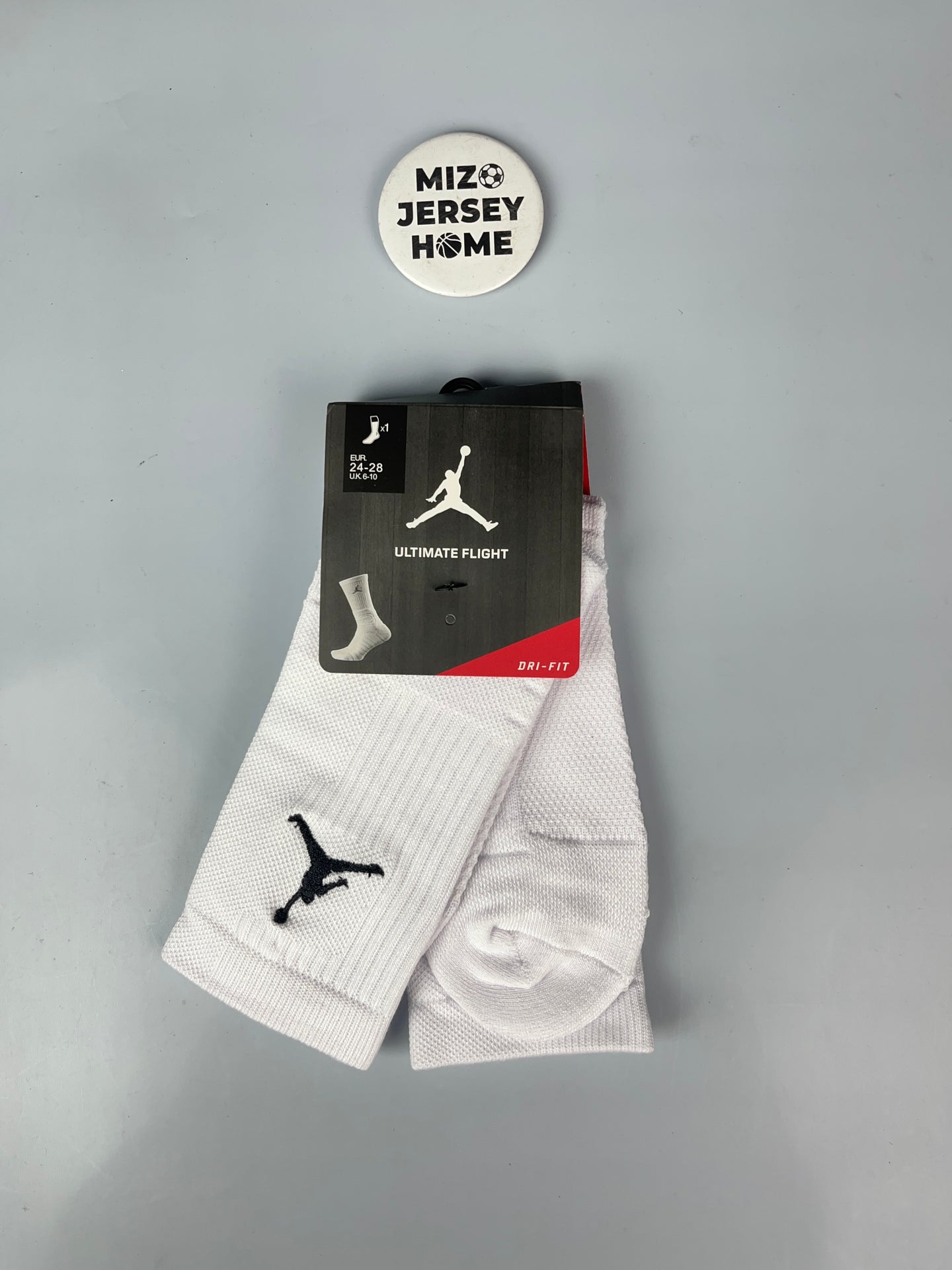 Jordan White Crew Socks